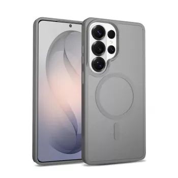 Crong Hybrid Matte Magnetic maciņš Samsung Galaxy S26 Ultra — TPU/PC, pelēks
