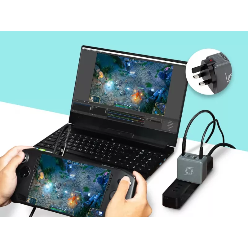 AVerMedia GC313Pro Universāls Melns AC Ātrā uzlāde Iekštelpām