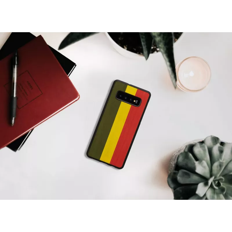 Viedtālruņa maciņš man and wood Galaxy S10 Plus — reggae Melns aizsargvāciņš