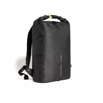Mugursoma XDDESIGN Urban Lite Melna — 21 L (paplašināma līdz 27 L), nodalījums 15,6 collu klēpjdatoram, ūdensnecaurlaidīga, ratiņu siksna