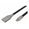 NATEC kabelis USB-C/A 2.0 1m prati 1m melns metāls
