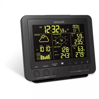 Digitālā laikapstākļu stacija Sencor SWS 9700 melna