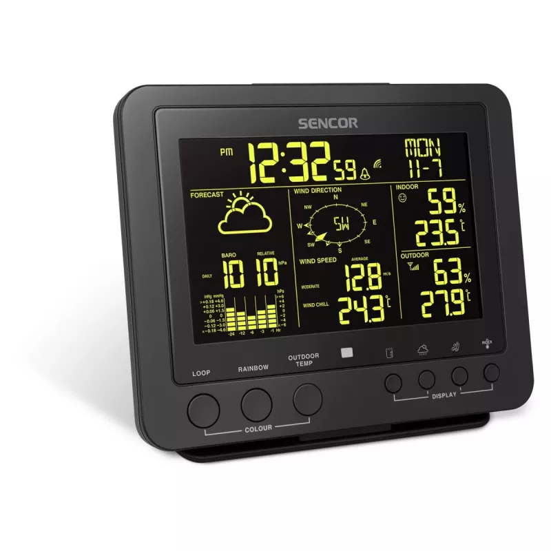 Digitālā laikapstākļu stacija Sencor SWS 9700 melna