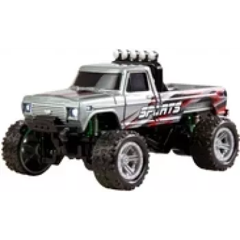 Radio vadāmais monstru kravas automobilis Amewi DieCast 1:64 RTR, pelēks, mērogs 1:64