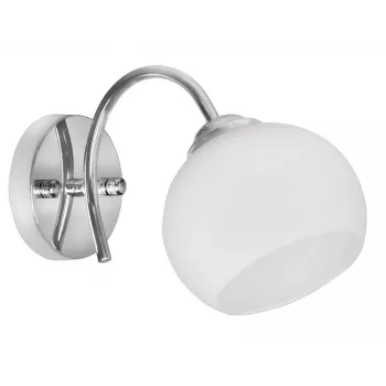 Activejet Classic vienvietīga sienas lampa - IRMA niķelis E27 viesistabai
