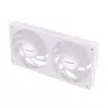 Akasa VEGAS A24 12 cm balts ventilators ar lodīšu gultni