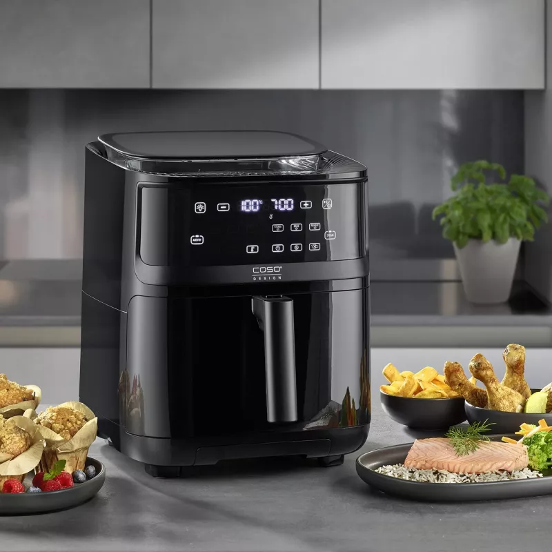Gaisa fritieris Caso Steam and AirFry 700, 1700 W, 7 L, melns