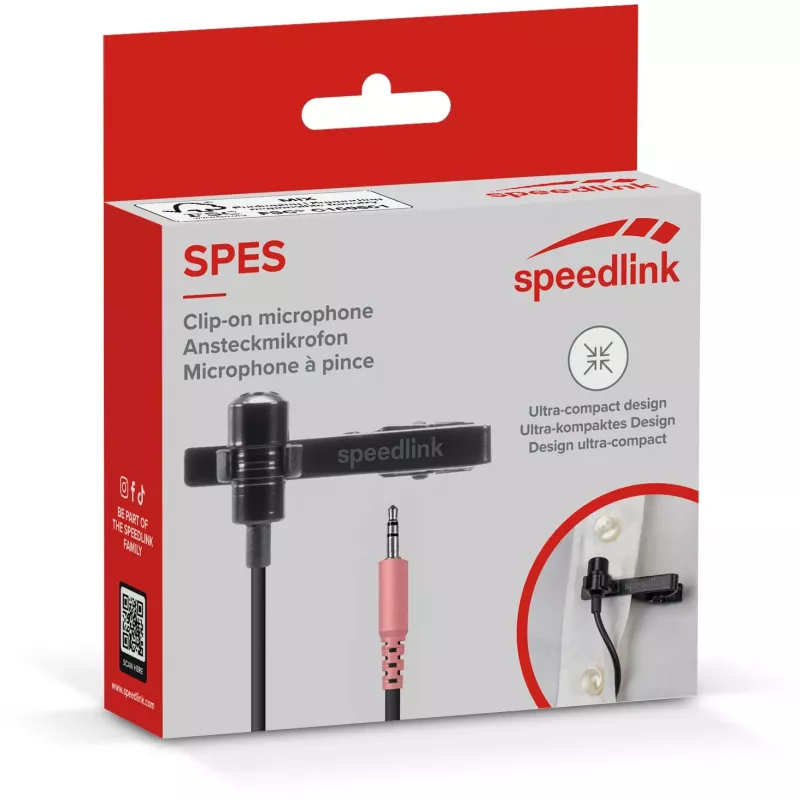 Piespraužamais mikrofons SPEEDLINK SPES