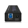ICY BOX IB-AC618 USB 3.2 Gen 1 (3.1 Gen 1) Type-B 5000 Mbit/s Melna