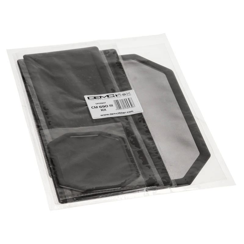 Putekļu filtrs DEMCiflex DF0507 Cooler Master 690 III, melns, 5 gab. iepakojumā