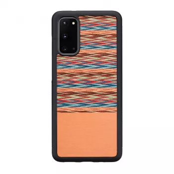 Telefona maciņš man and wood Galaxy S20 brūns rūtains melns – aizsargapvalks Samsung Galaxy S20