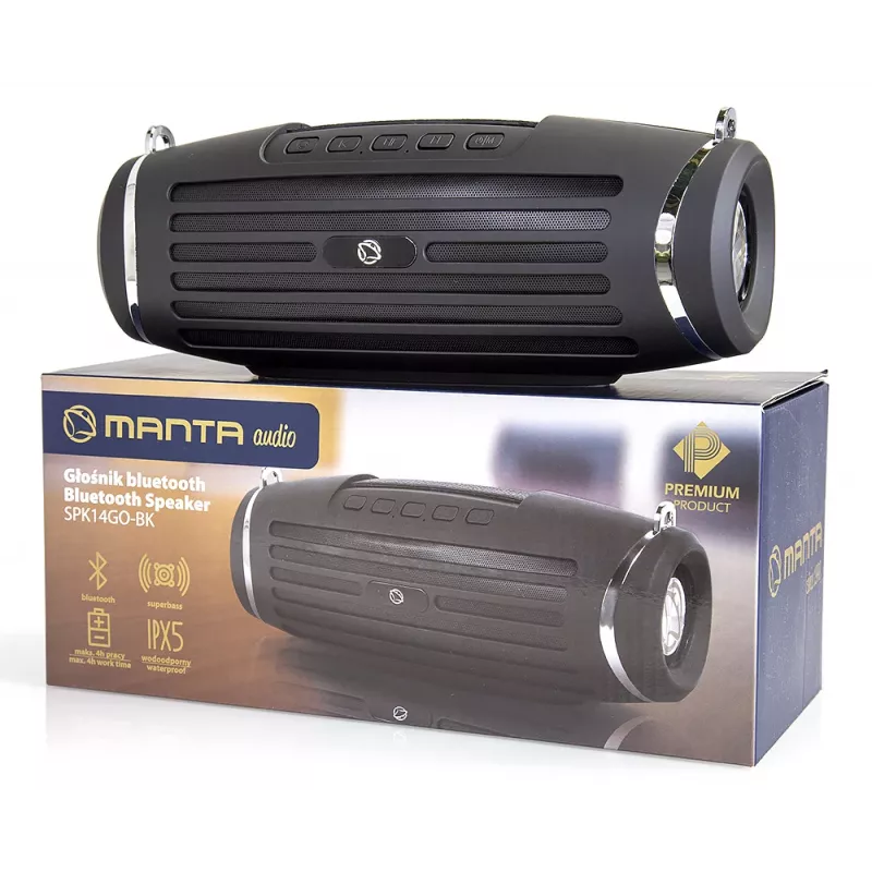 Pārnēsājams skaļrunis Manta SPK14GO BT Melns