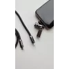 USB-C kabelis TB AKTBXKUCCSMY12B 1,2 m, melns, USB-C uz USB-C