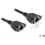 DeLOCK 90784 tīkla kabelis melns 1 m Cat6a S/FTP RJ-45