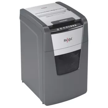 Rexel Optimum AutoFeed+ 130X papīra smalcinātājs Krustveida smalcināšana 55 dB 22 cm Melns, Sudraba