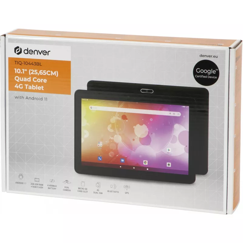 Planšetdators Denver TIQ-10443BL 10,1 collu Spreadtrum 1,3 GHz 2 GB RAM 16 GB Android 11