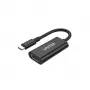 UNITEK V1421A USB grafikas adapteris Melns