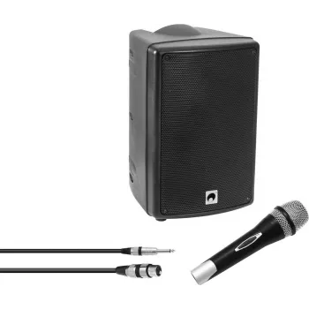 Darbināma bezvadu PA sistēma Omnitronic WAMS-08BT MK2 ar Bluetooth savienojamību