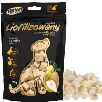 Liofilizēta suņu delikatese Hilton ar pīli un bumbieri, 50 g