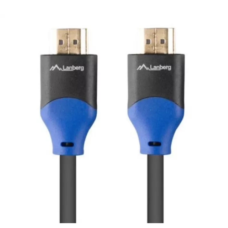 HDMI kabelis Lanberg CA-HDMI-15CU-0030-BK 3m HDMI Type A spraudnis 18 Gbit/s