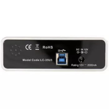 LC Power LC-35U3 - Speichergehäuse - 8,9 cm (3.5) - SATA 6Gb/s - 600MBps - USB3.0 - Schwarz (LC-35U3)