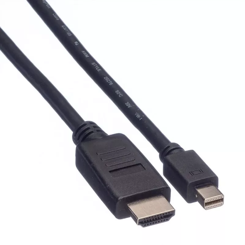 Mini DisplayPort kabelis VALUE Mini DP-HDTV M/M 2 m