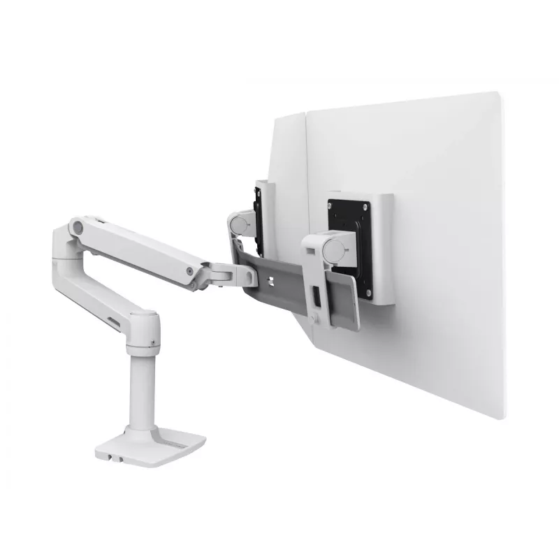 Galda stiprinājums Ergotron LX Series Dual Direct Arm 63.5 cm (25 collas) Balts