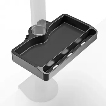 Plaukts ONKRON A35, melna ABS plastmasa, 190×105 mm, 160 g