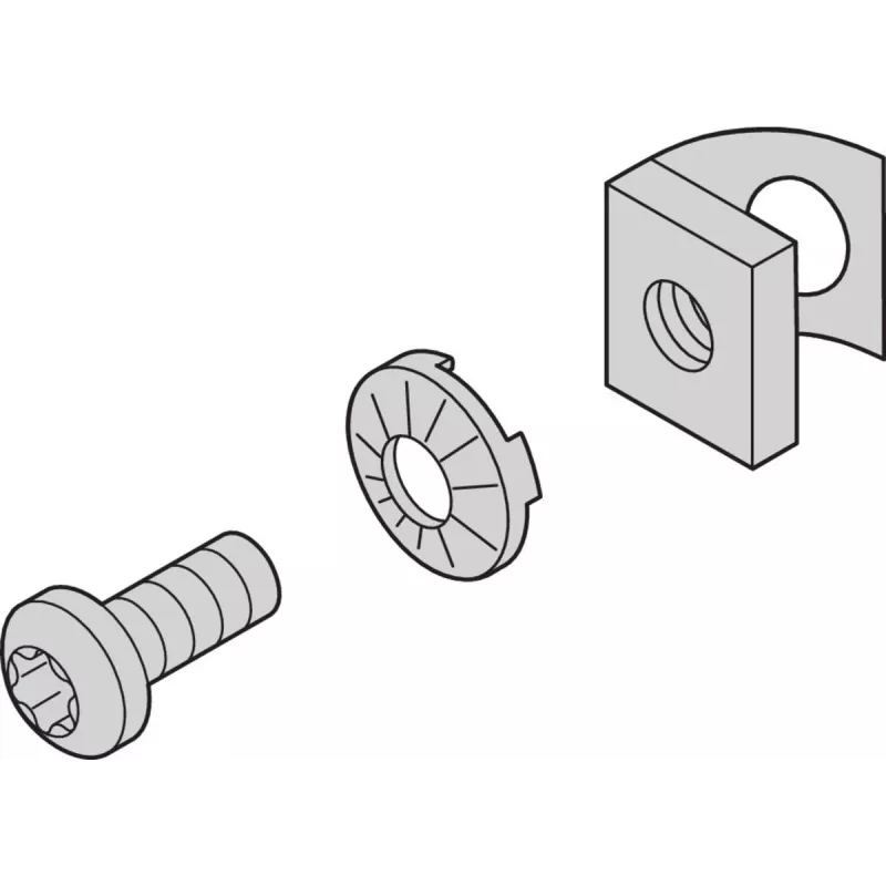 SCHROFF Montagematerial for cabinet exterior - Mounting Kit T-NUT (4X) (27230144)