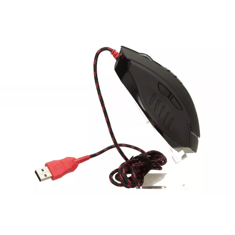Spēļu pele A4Tech Bloody V8m — 3200 DPI, 8 pogas, V-Track optiskā, USB Type-A, melna