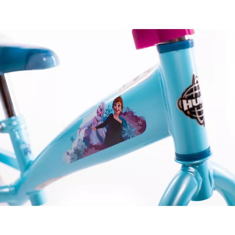 Bērnu velosipēds HUFFY 12 collu Frozen modelis 27611W — 12 collu riteņi, viena ātruma, kājas bremze