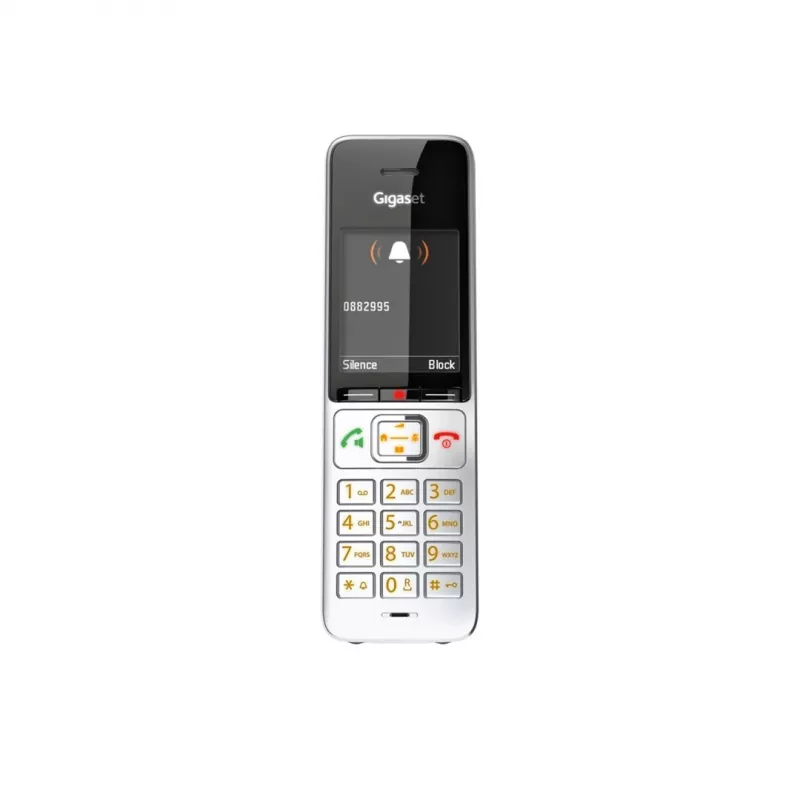 Gigaset COMFORT 500HX duo Analog/DECT telefons ar zvanītāja ID, melns, sudrabs