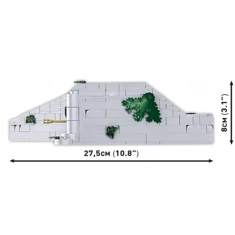 Konstruktoru komplekts Cobi Vācu bunkurs Regelbau 667/642 modelis COBI-3136 – detalizēts klucīšu komplekts