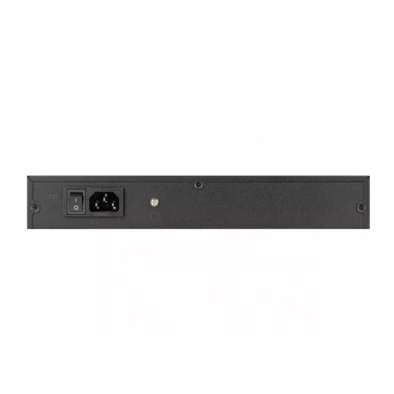 Nepārvaldāms komutators LANBERG RSGE-24 — 24× Gigabit Ethernet 1U, montējams statīvā, melns