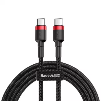 USB-C uz USB-C kabelis Baseus CATKLF-G91 1 m, USB C savienotāji, 0,48 Gbit/s, Melns