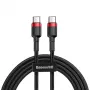 USB-C uz USB-C kabelis Baseus CATKLF-G91 1 m, USB C savienotāji, 0,48 Gbit/s, Melns