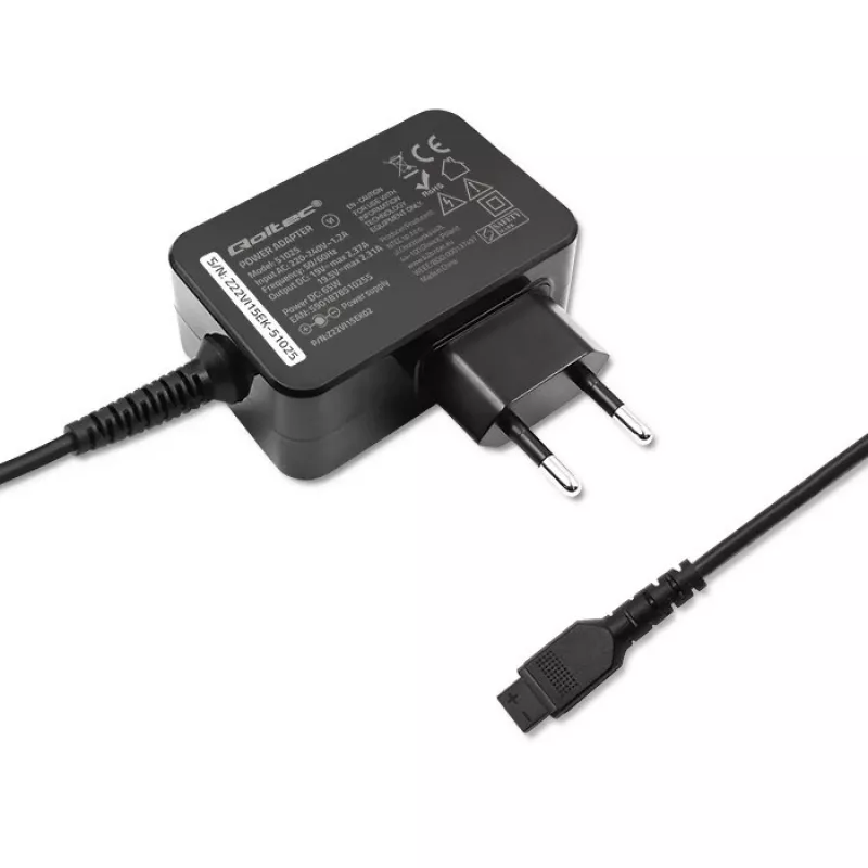 Qoltec 51025 barošanas adapteris/invertors iekštelpām Melns