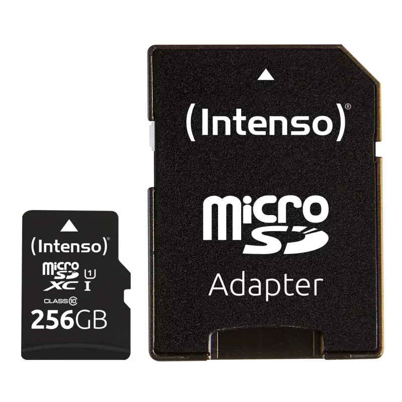 Zibatmiņa Intenso 256GB UHS-I microSD karte