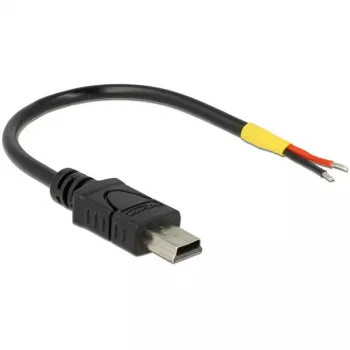 USB kabelis DeLOCK 85251 Mini-USB B 0,1 m melns