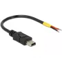 USB kabelis DeLOCK 85251 Mini-USB B 0,1 m melns
