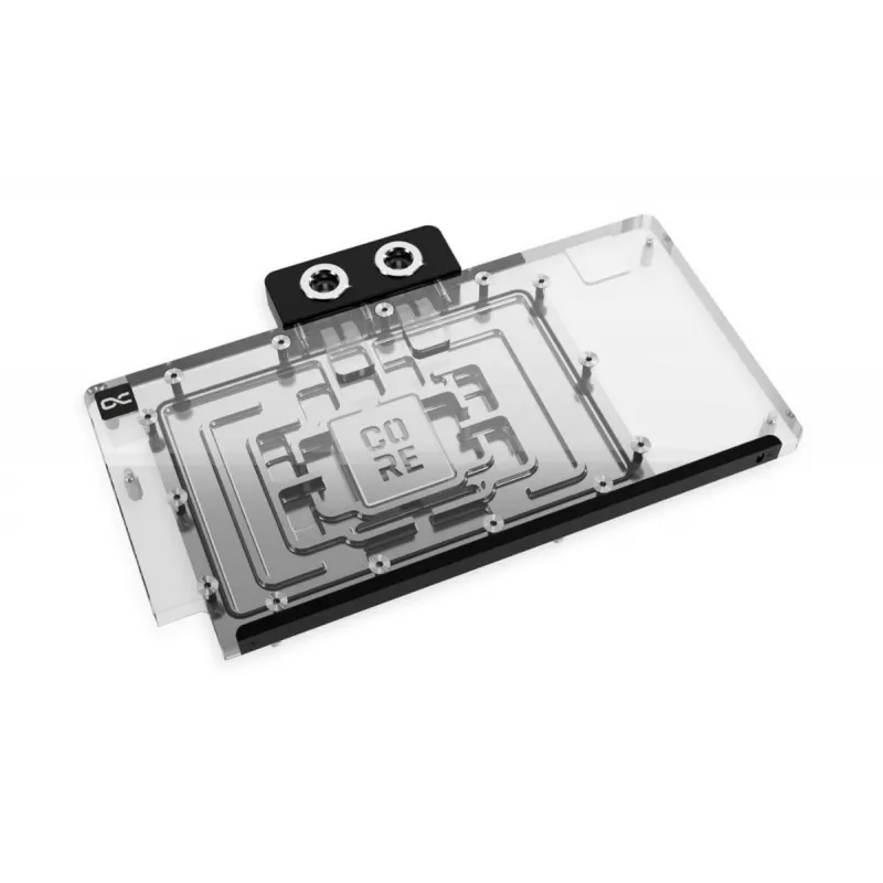 Backplate Alphacool 10270 Acrylic Aluminium Chrome Copper Nylon Melns Transparent