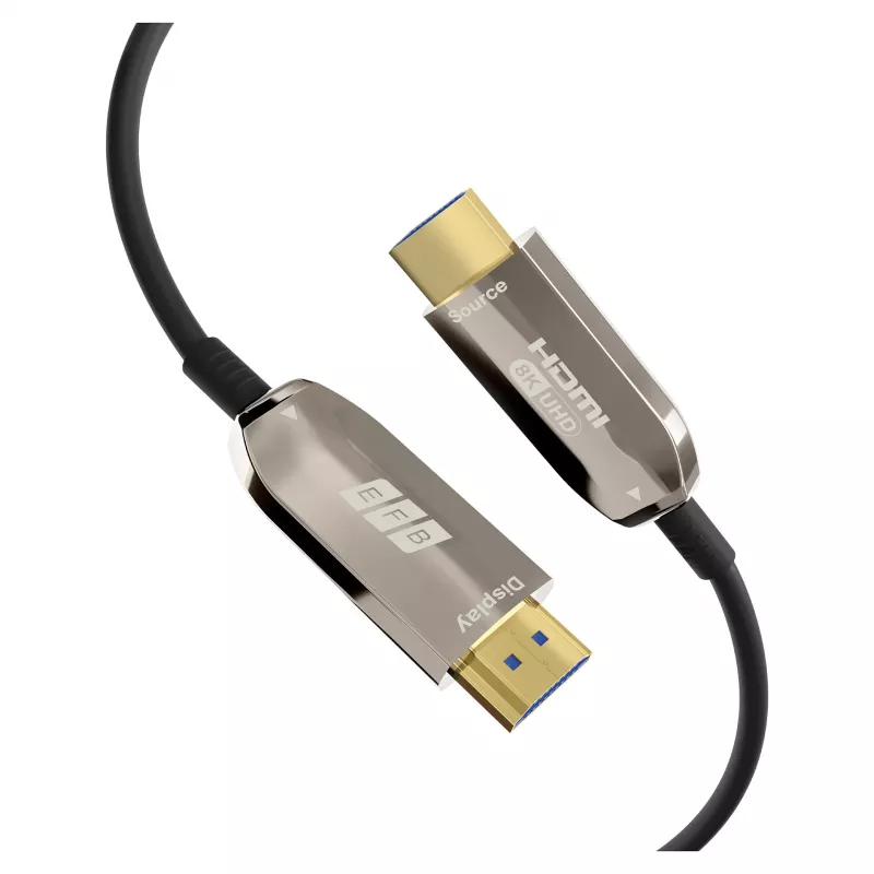 EFB Elektronik HDMI optiskās šķiedras kabelis AOC Active - digitālais/displejs/video - 20 m (HDMI-21-00007)