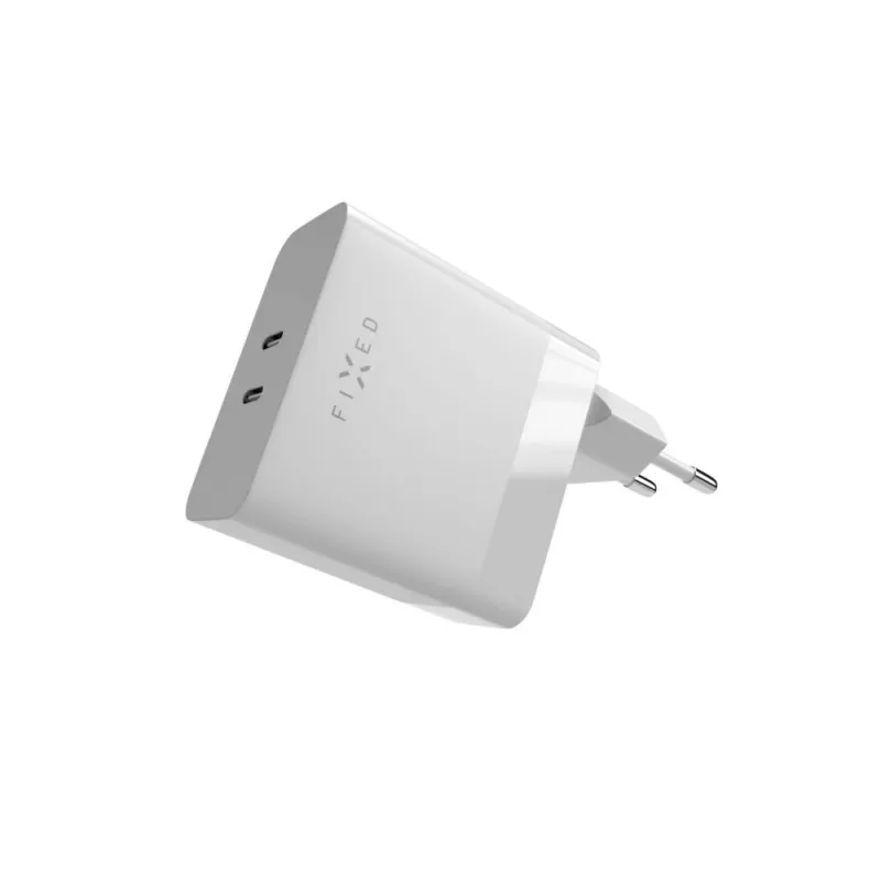 Lādētājs FIXED FIXC65-2C-WH Iekštelpu AC ātrā uzlāde 2x USB Type-C