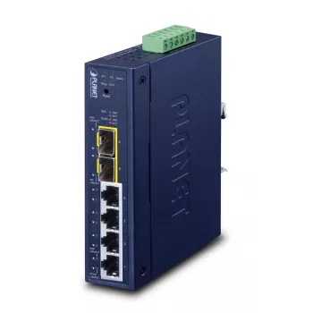Vadāmais slēdzis PLANET Industrial L2/L4 4 portu Gigabit Ethernet 10/100/1000