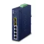 Vadāmais slēdzis PLANET Industrial L2/L4 4 portu Gigabit Ethernet 10/100/1000