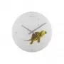 NeXtime klok 8137 Turtle, Ø43 cm, Wall, Balts/ Green