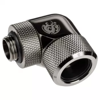 Adapter 90° BitsPower Advanced Multi-Link G1/4 colla AG uz 16 mm OD cietās caurules, rotējams