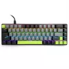 Mehāniskā tastatūra MEDIA-TECH MT1260 Red Core MX60, 60% formas koeficients, CHERRY MX Red slēdži, RGB fona apgaismojums, USB, zaļa