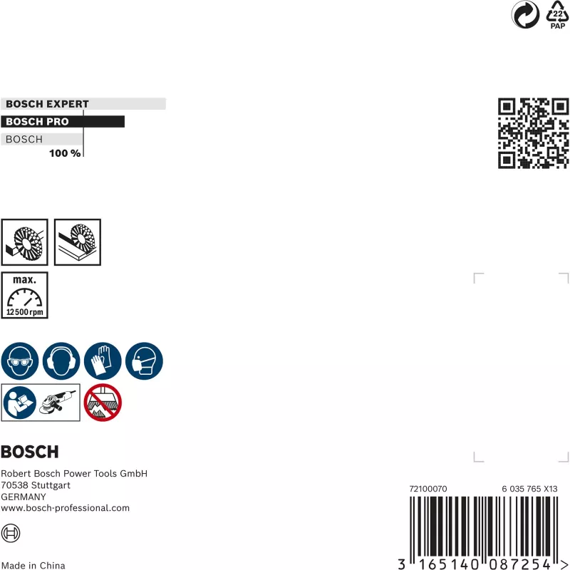 Stiepļu ritenis Bosch 2 608 622 059 Diametrs 11,5 cm Stieples biezums 0,5 mm