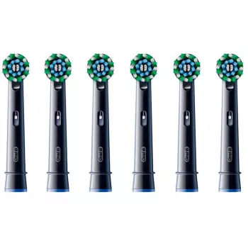 Oral-B Pro CrossAction CleanMaximizer rezerves galviņas, melnas, 6 gab.